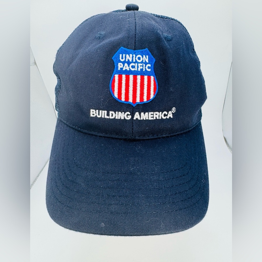 Union Pacific Hat Building America Mesh Strapback Dad Hat